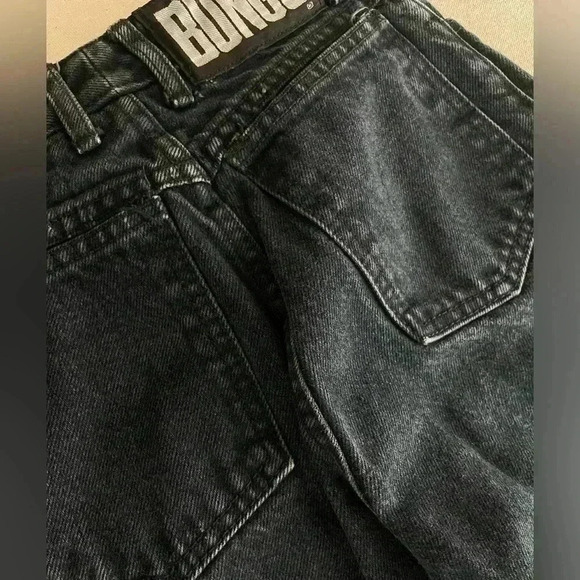VTG BONGO Mom Jeans Made in USA Dark BLUE Size 0 High Rise Tapered - Picture 5 of 12